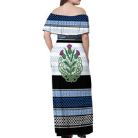 Scotland Celtic Knot Off Shoulder Maxi Dress Celtic Nation Heritage Pride - Wonder Print Shop