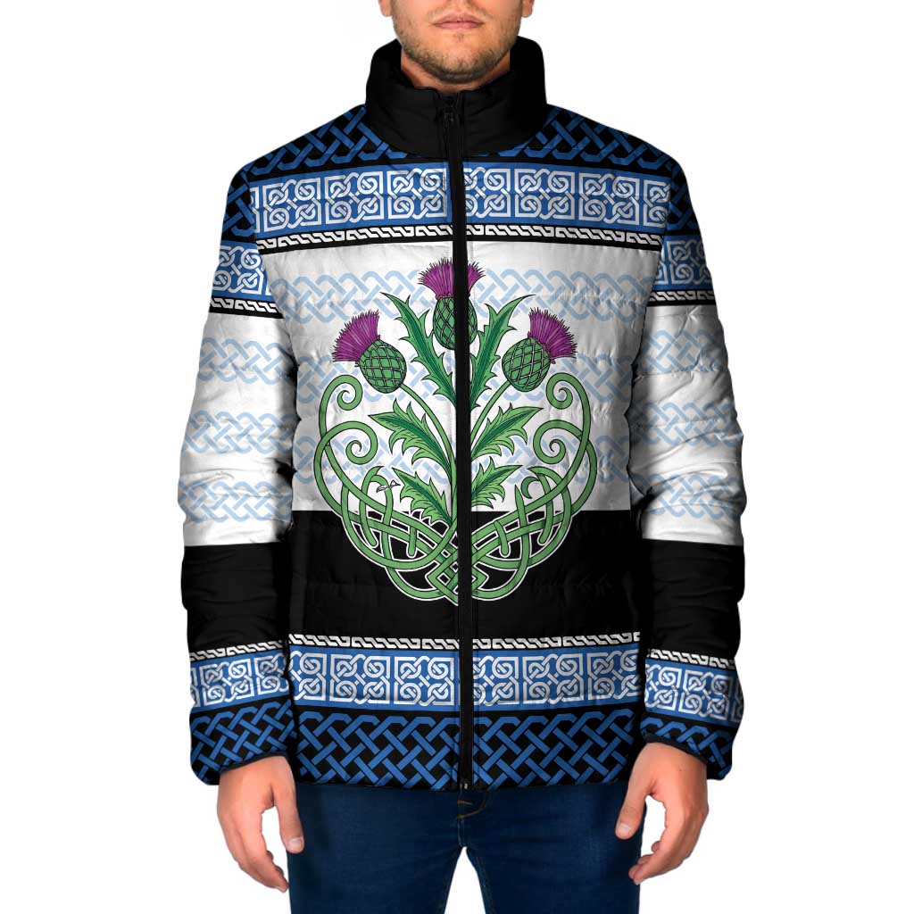 Scotland Celtic Knot Padded Jacket Celtic Nation Heritage Pride - Wonder Print Shop