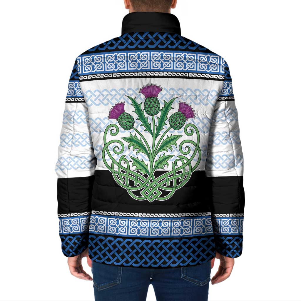 Scotland Celtic Knot Padded Jacket Celtic Nation Heritage Pride - Wonder Print Shop