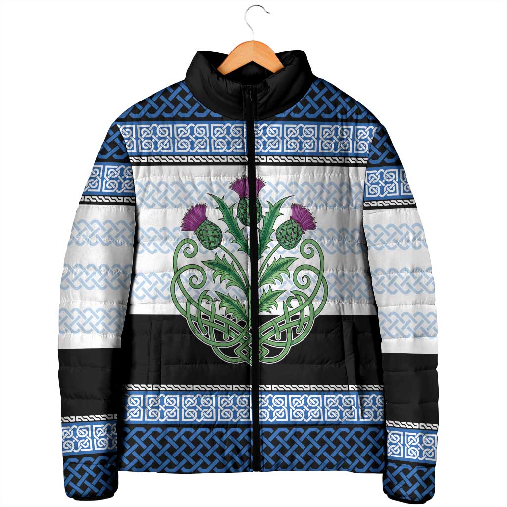 Scotland Celtic Knot Padded Jacket Celtic Nation Heritage Pride - Wonder Print Shop