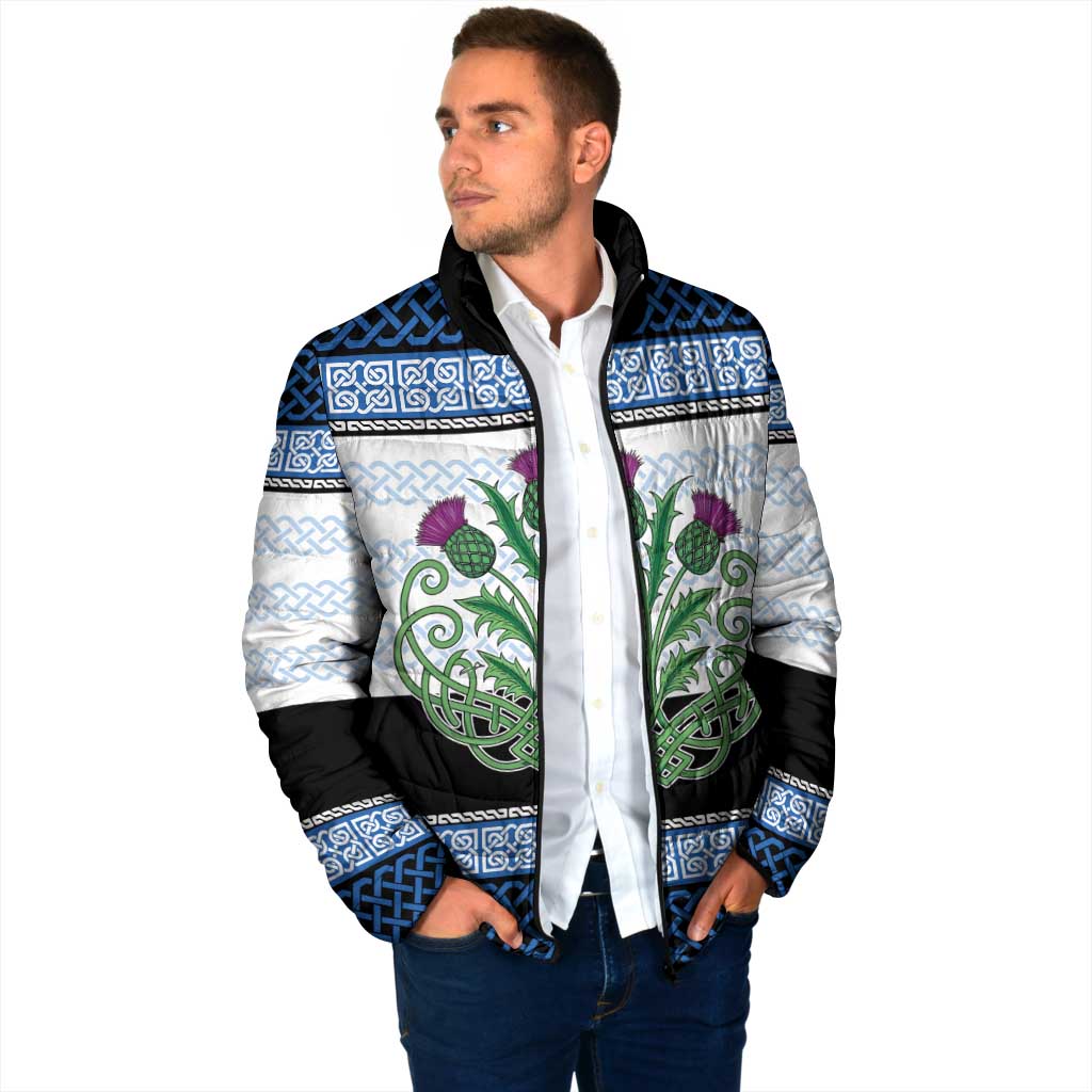 Scotland Celtic Knot Padded Jacket Celtic Nation Heritage Pride - Wonder Print Shop