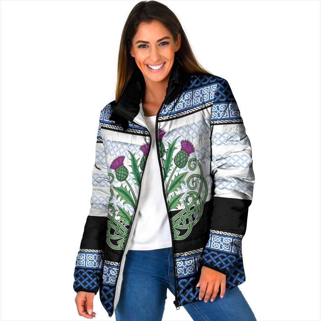 Scotland Celtic Knot Padded Jacket Celtic Nation Heritage Pride - Wonder Print Shop
