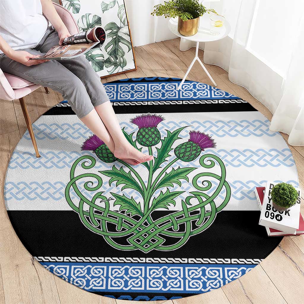 Scotland Celtic Knot Round Carpet Celtic Nation Heritage Pride - Wonder Print Shop