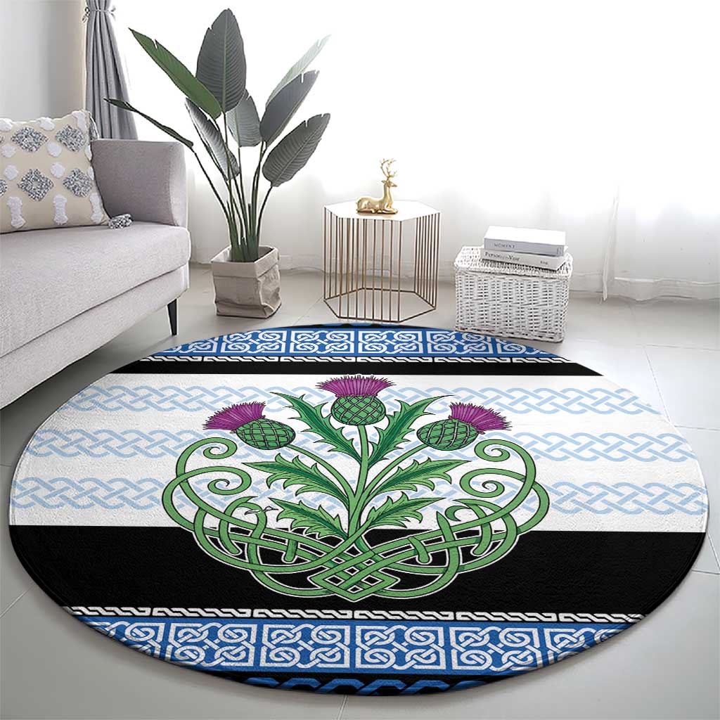 Scotland Celtic Knot Round Carpet Celtic Nation Heritage Pride - Wonder Print Shop