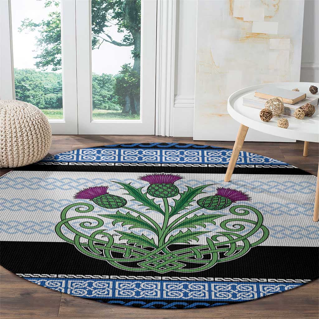 Scotland Celtic Knot Round Carpet Celtic Nation Heritage Pride - Wonder Print Shop