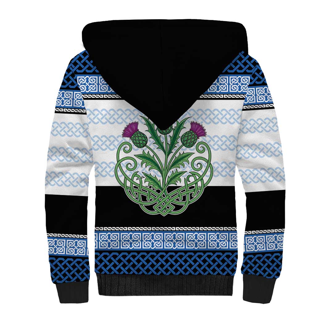 Scotland Celtic Knot Sherpa Hoodie Celtic Nation Heritage Pride - Wonder Print Shop