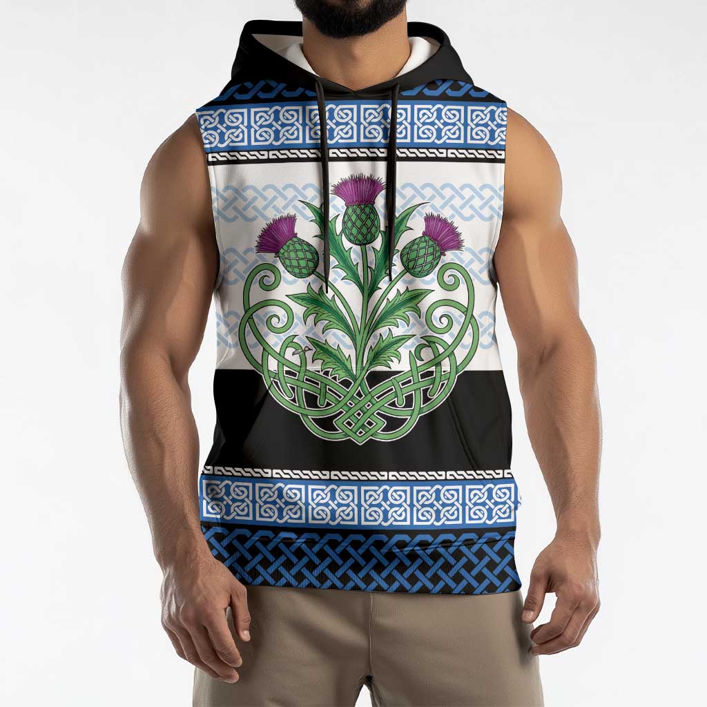 Scotland Celtic Knot Sleeveless Hoodie Celtic Nation Heritage Pride - Wonder Print Shop