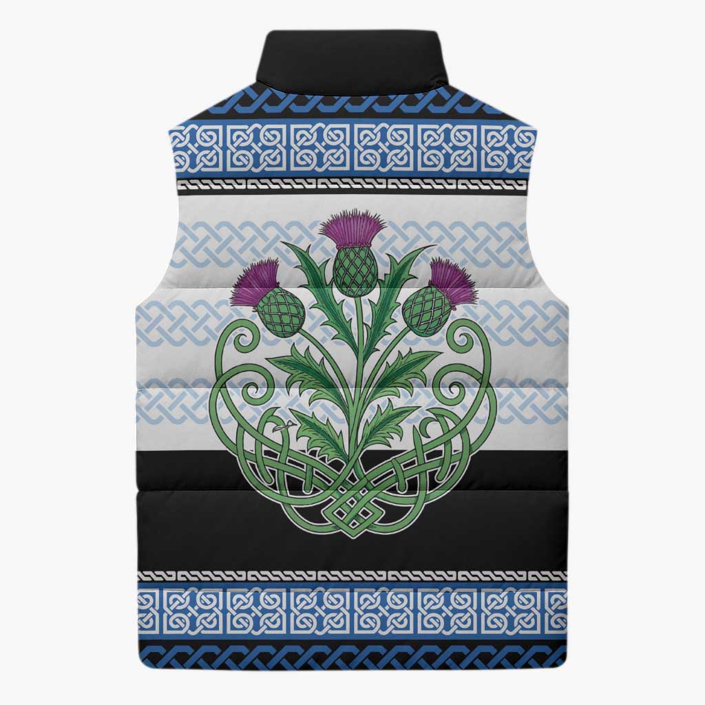 Scotland Celtic Knot Sleeveless Puffer Jacket Celtic Nation Heritage Pride - Wonder Print Shop