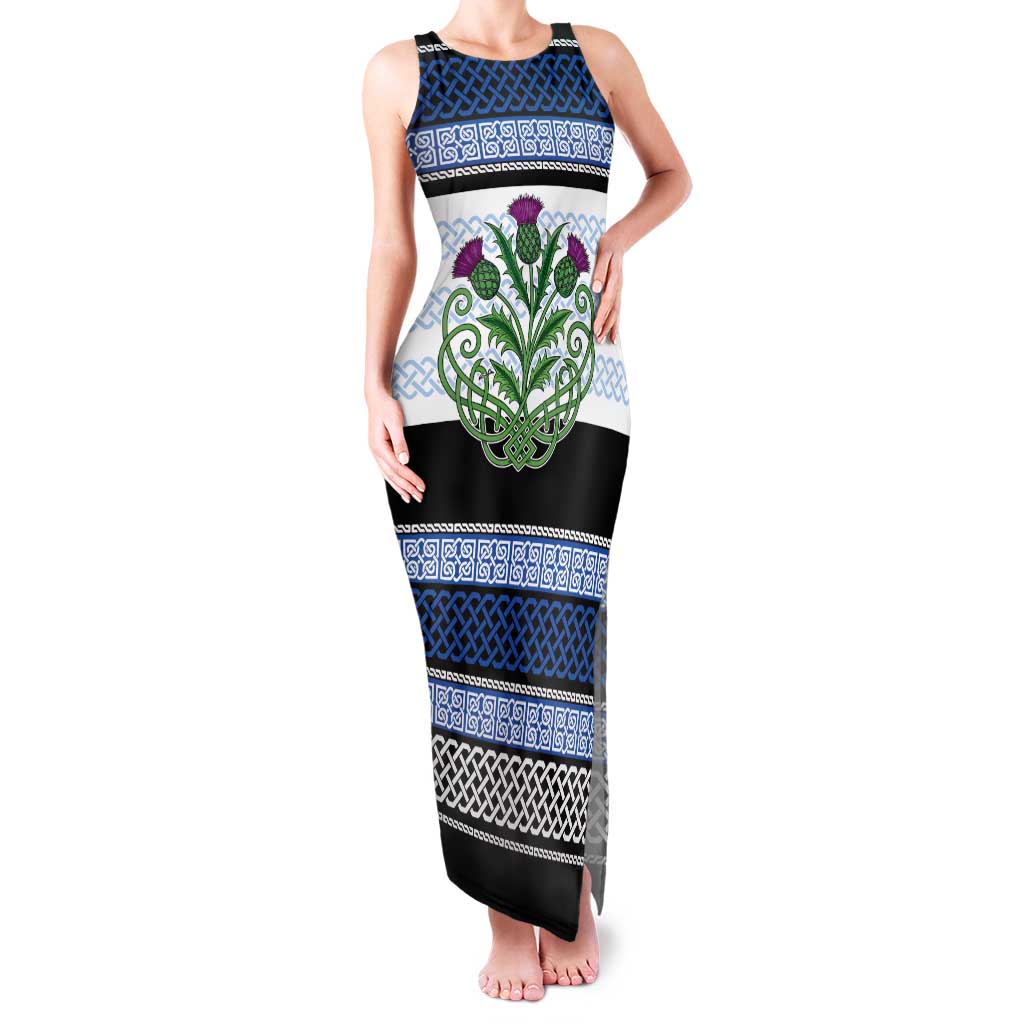 Scotland Celtic Knot Tank Maxi Dress Celtic Nation Heritage Pride - Wonder Print Shop