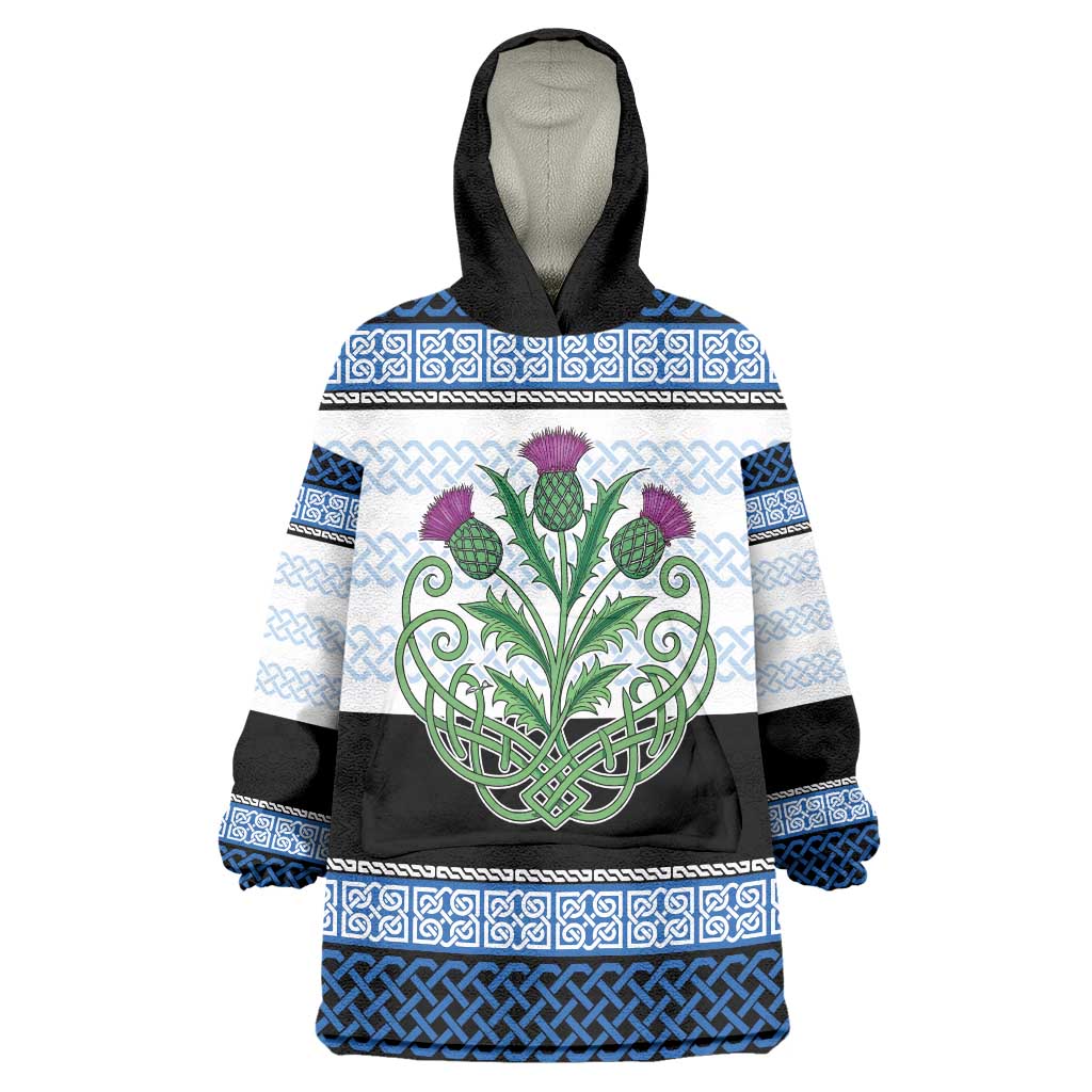 Scotland Celtic Knot Wearable Blanket Hoodie Celtic Nation Heritage Pride - Wonder Print Shop