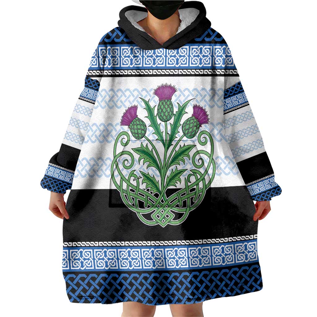 Scotland Celtic Knot Wearable Blanket Hoodie Celtic Nation Heritage Pride - Wonder Print Shop