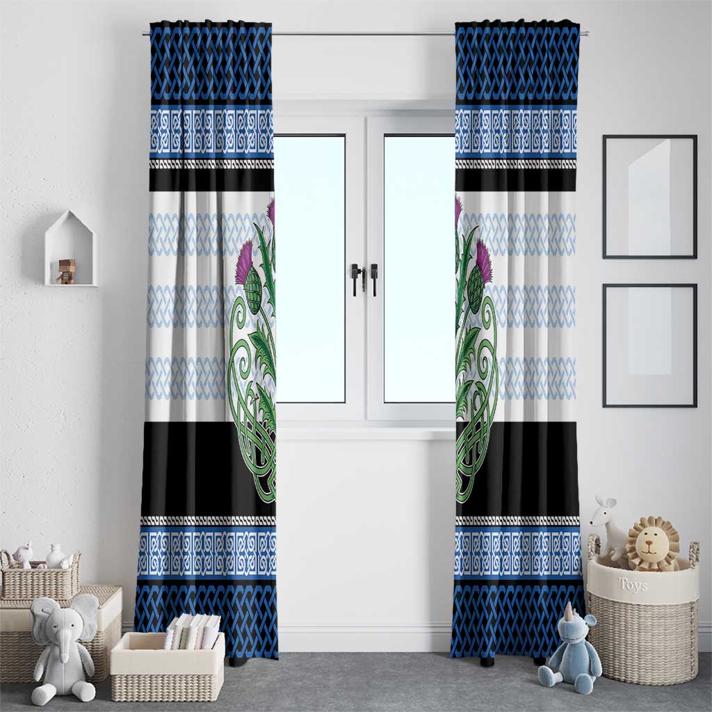 Scotland Celtic Knot Window Curtain Celtic Nation Heritage Pride - Wonder Print Shop
