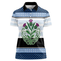 Scotland Celtic Knot Women Polo Shirt Celtic Nation Heritage Pride - Wonder Print Shop