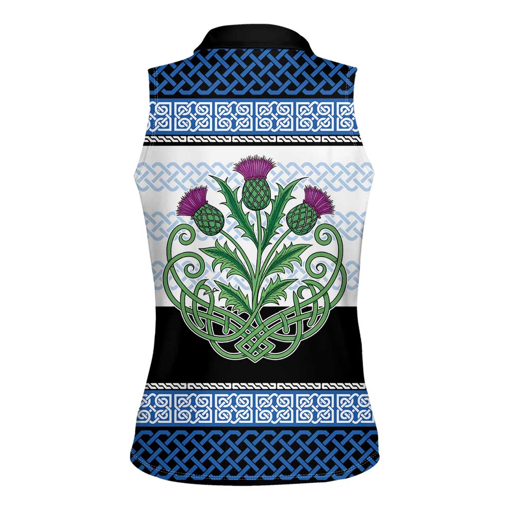 Scotland Celtic Knot Women Sleeveless Polo Shirt Celtic Nation Heritage Pride - Wonder Print Shop