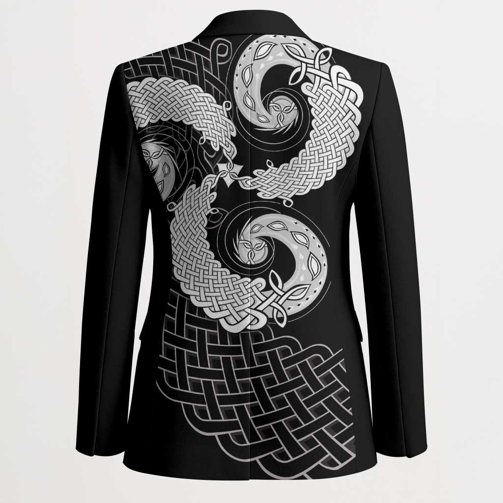 Six Celtic Countries Heritage Blazer Black Celtic Knot Triskelion - Wonder Print Shop