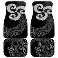 Six Celtic Countries Heritage Car Mats Black Celtic Knot Triskelion - Wonder Print Shop