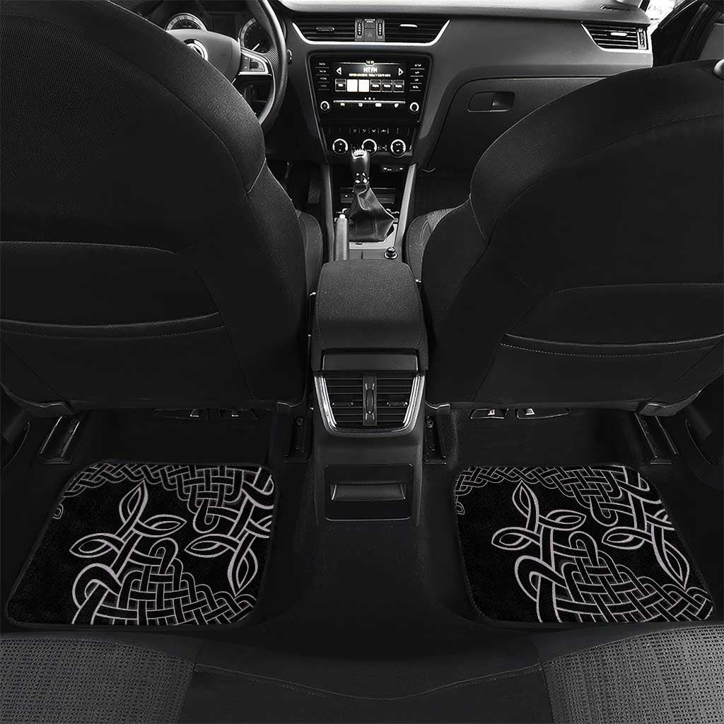 Six Celtic Countries Heritage Car Mats Black Celtic Knot Triskelion - Wonder Print Shop