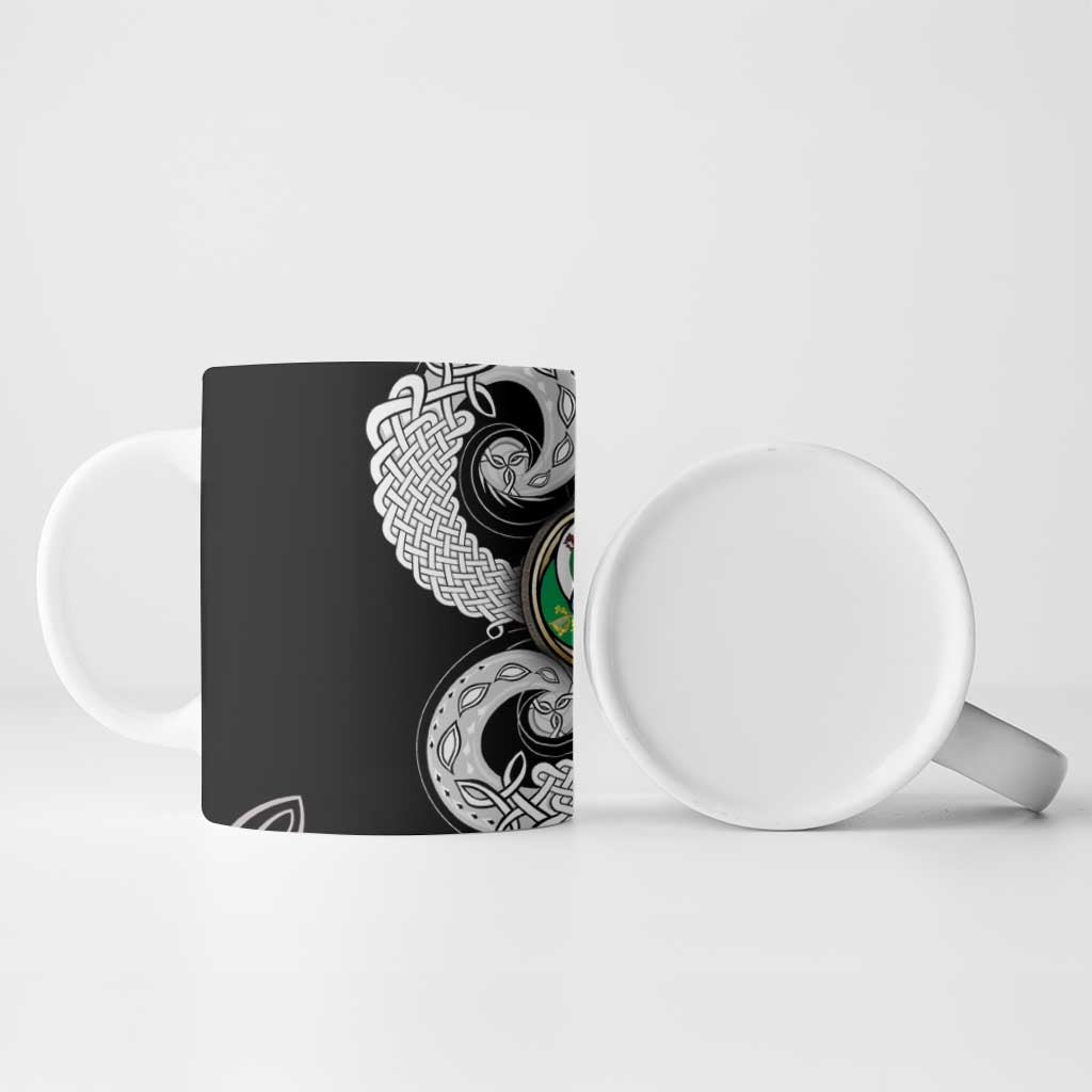 Six Celtic Countries Heritage Ceramic Mug Black Celtic Knot Triskelion - Wonder Print Shop