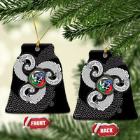 Six Celtic Countries Heritage Ceramic Ornament Black Celtic Knot Triskelion - Wonder Print Shop