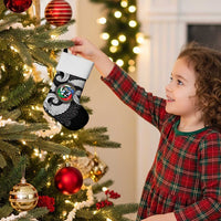 Six Celtic Countries Heritage Christmas Stocking Black Celtic Knot Triskelion - Wonder Print Shop