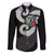 Six Celtic Countries Heritage Family Matching Off The Shoulder Long Sleeve Dress and Hawaiian Shirt Black Celtic Knot Triskelion - Wonder Print Shop