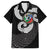 Six Celtic Countries Heritage Family Matching Off Shoulder Maxi Dress and Hawaiian Shirt Black Celtic Knot Triskelion - Wonder Print Shop