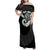 Six Celtic Countries Heritage Family Matching Off Shoulder Maxi Dress and Hawaiian Shirt Black Celtic Knot Triskelion - Wonder Print Shop