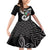 Six Celtic Countries Heritage Family Matching Off Shoulder Short Dress and Hawaiian Shirt Black Celtic Knot Triskelion - Wonder Print Shop