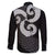 Six Celtic Countries Heritage Family Matching Short Sleeve Bodycon Dress and Hawaiian Shirt Black Celtic Knot Triskelion - Wonder Print Shop