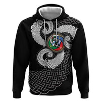 Six Celtic Countries Heritage Hoodie Black Celtic Knot Triskelion - Wonder Print Shop