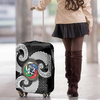 Six Celtic Countries Heritage Luggage Cover Black Celtic Knot Triskelion - Wonder Print Shop