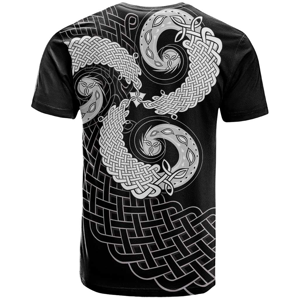 Six Celtic Countries Heritage T Shirt Black Celtic Knot Triskelion - Wonder Print Shop