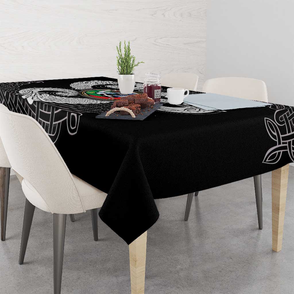 Six Celtic Countries Heritage Tablecloth Black Celtic Knot Triskelion - Wonder Print Shop