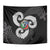 Six Celtic Countries Heritage Tapestry Black Celtic Knot Triskelion - Wonder Print Shop