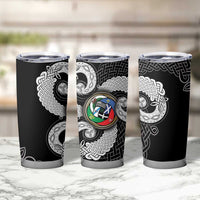 Six Celtic Countries Heritage Tumbler Cup Black Celtic Knot Triskelion - Wonder Print Shop