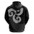 Six Celtic Countries Heritage Zip Hoodie Black Celtic Knot Triskelion - Wonder Print Shop