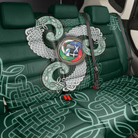 Six Celtic Countries Heritage Back Car Seat Cover Green Celtic Knot Triskelion - Wonder Print Shop