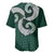 Six Celtic Countries Heritage Baseball Jersey Green Celtic Knot Triskelion - Wonder Print Shop