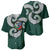 Six Celtic Countries Heritage Baseball Jersey Green Celtic Knot Triskelion - Wonder Print Shop