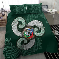 Six Celtic Countries Heritage Bedding Set Green Celtic Knot Triskelion - Wonder Print Shop
