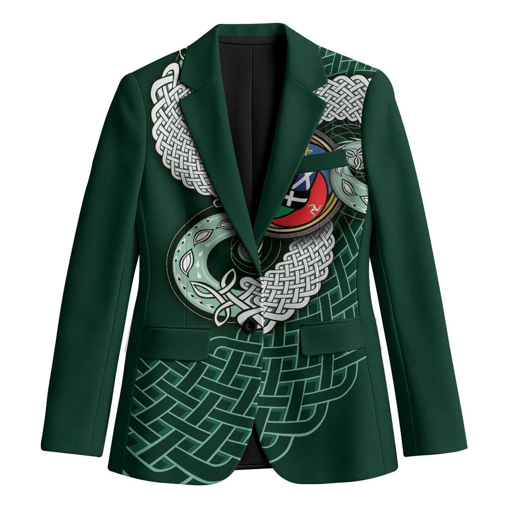 Six Celtic Countries Heritage Blazer Green Celtic Knot Triskelion - Wonder Print Shop