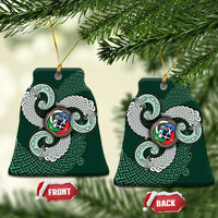 Six Celtic Countries Heritage Ceramic Ornament Green Celtic Knot Triskelion - Wonder Print Shop