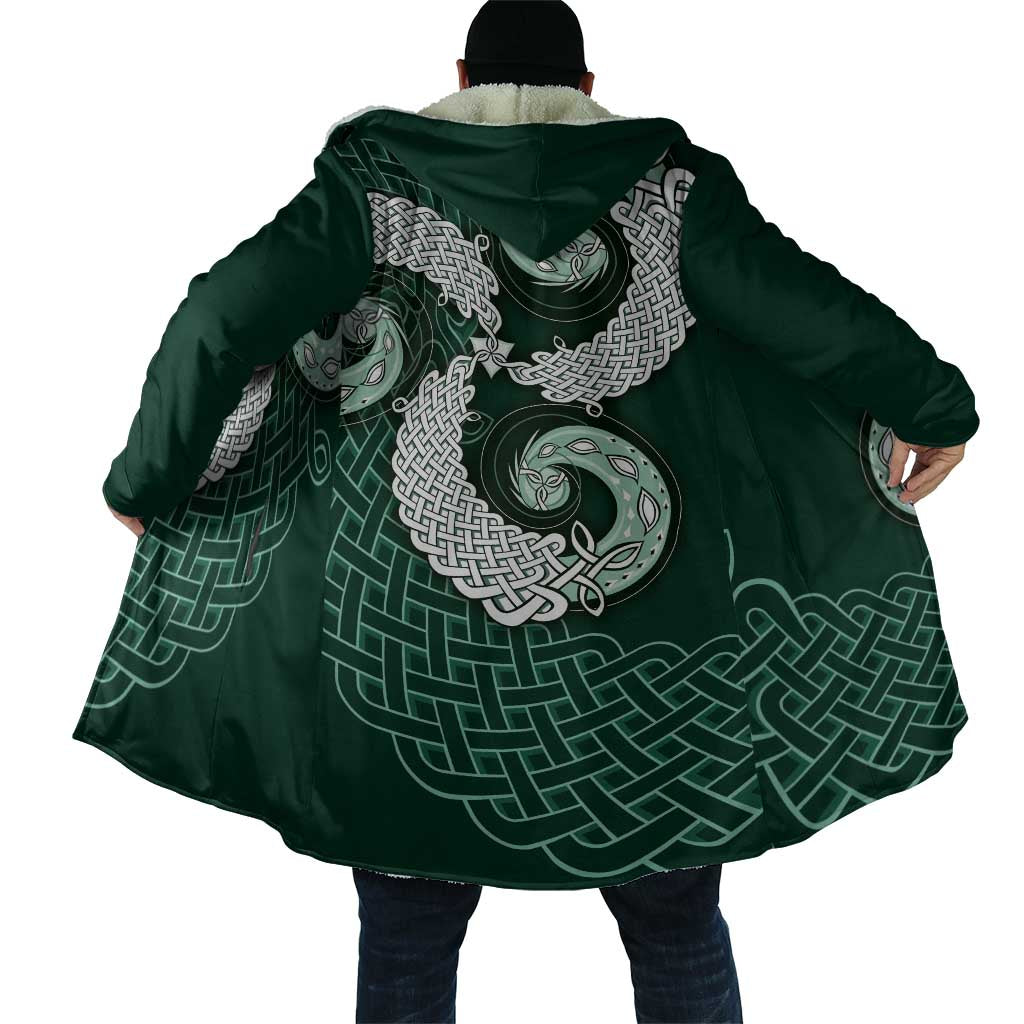 Six Celtic Countries Heritage Cloak Green Celtic Knot Triskelion - Wonder Print Shop
