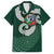 Six Celtic Countries Heritage Family Matching Long Sleeve Bodycon Dress and Hawaiian Shirt Green Celtic Knot Triskelion - Wonder Print Shop