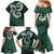 Six Celtic Countries Heritage Family Matching Mermaid Dress and Hawaiian Shirt Green Celtic Knot Triskelion - Wonder Print Shop