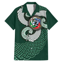 Six Celtic Countries Heritage Family Matching Mermaid Dress and Hawaiian Shirt Green Celtic Knot Triskelion - Wonder Print Shop