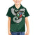 Six Celtic Countries Heritage Family Matching Short Sleeve Bodycon Dress and Hawaiian Shirt Green Celtic Knot Triskelion - Wonder Print Shop