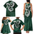 Six Celtic Countries Heritage Family Matching Tank Maxi Dress and Hawaiian Shirt Green Celtic Knot Triskelion - Wonder Print Shop