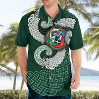 Six Celtic Countries Heritage Hawaiian Shirt Green Celtic Knot Triskelion - Wonder Print Shop