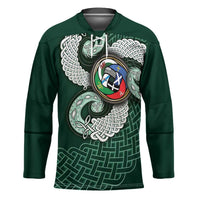 Six Celtic Countries Heritage Hockey Jersey Green Celtic Knot Triskelion - Wonder Print Shop
